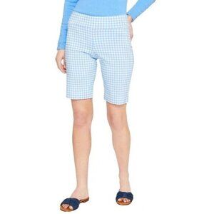 J. MCLAUGHLIN MASIE CHAMBRAY BLUE WHITE SHORTS